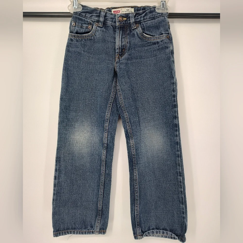 Levi's 549 Relaxed Straight Kids Blue Denim Jeans Size 7x Regular